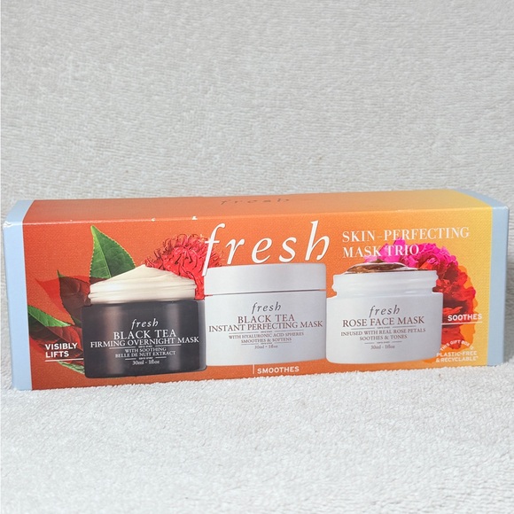 fresh Other - Fresh Rose and Black Tea Mask Trio - New in Sealed Box